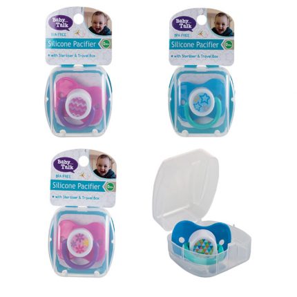BABY SOOTHER SILICONE IN HOLDER