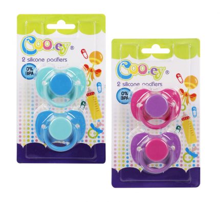 COOEY SOOTHER/PACIFIER SILICONE 2PCE