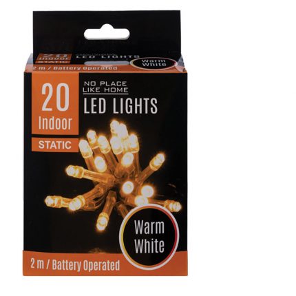 LIGHT LED-20x WARM WHT 2m B/O